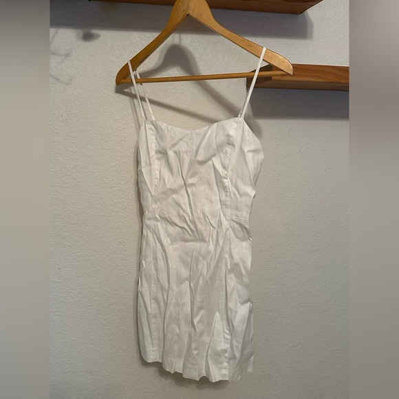 Aritzia Babaton Hadwyn Mini White Dress size 0 - Picture 5 of 9